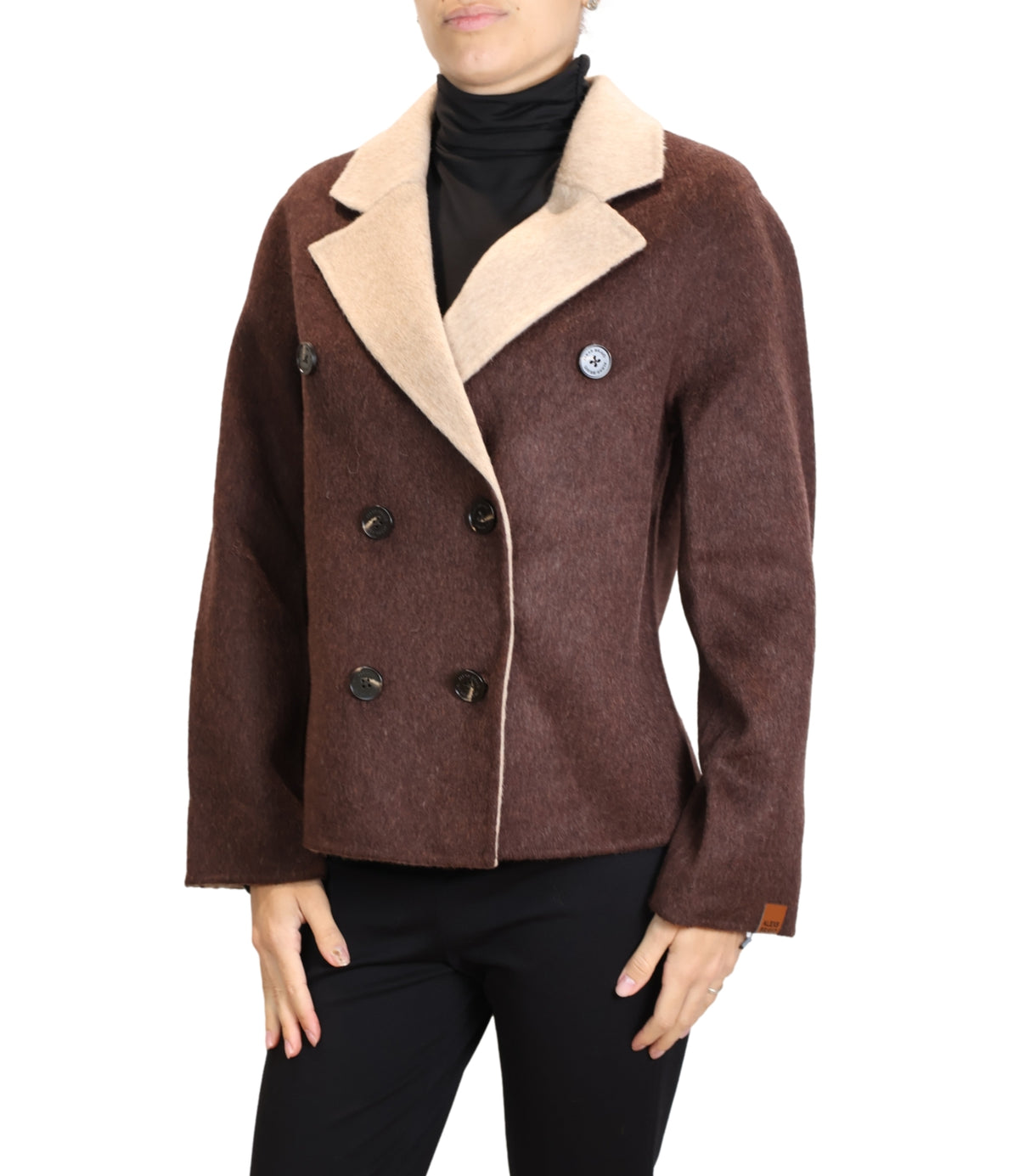 Alexs Bravo Blazer Chocolate/cream da Donna