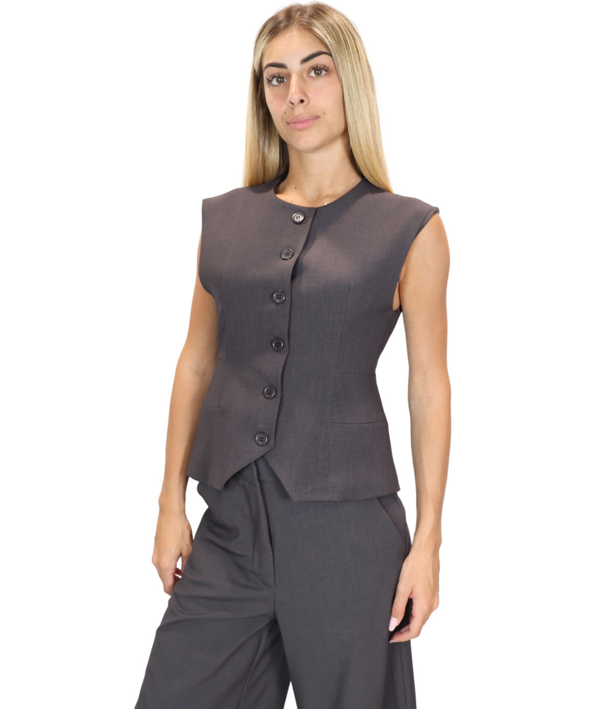 Dixie Gilet Antracite da Donna