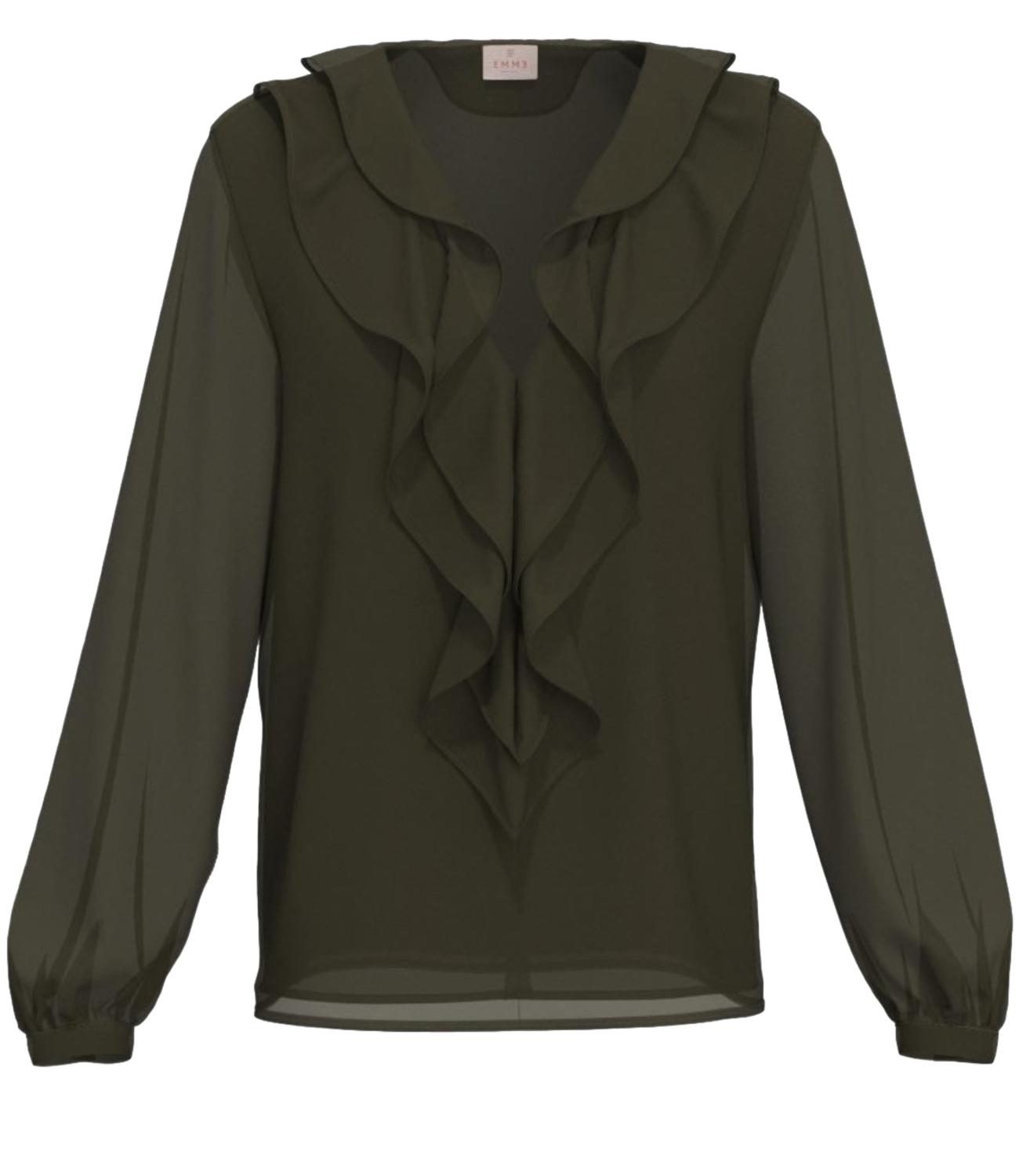 Emme Marella Camicia Verde Militare da Donna