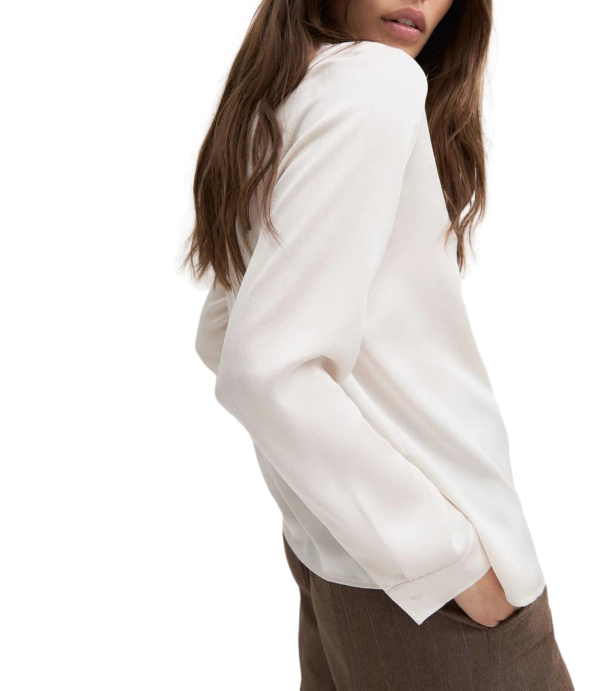 Emme Marella Camicia Bianco Lana da Donna