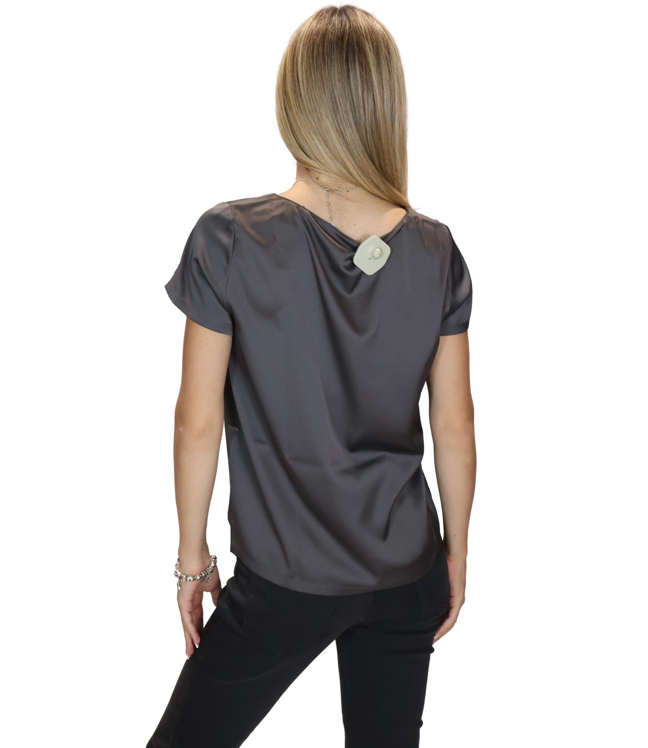 Emme Marella Camicia Grigio Ardesia da Donna