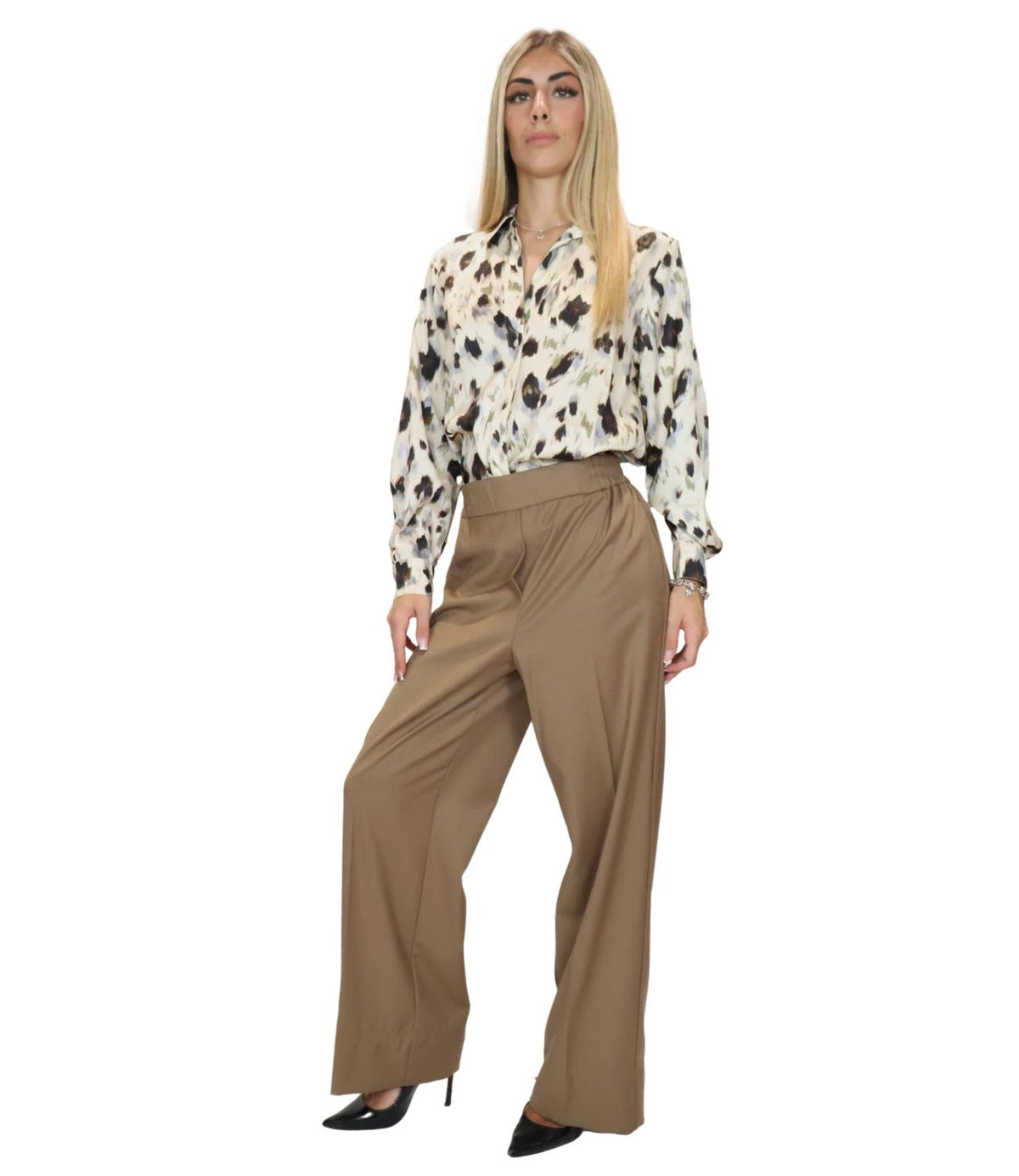 Emme Marella Camicia Bianco Lana da Donna