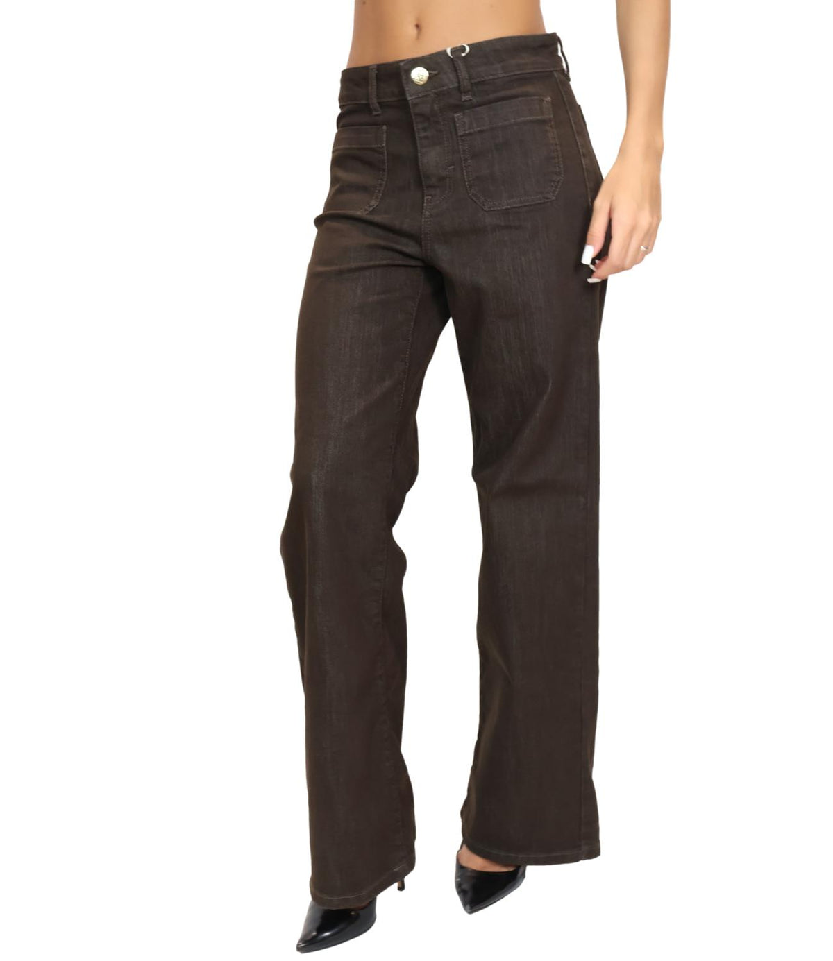 Emme Marella Pantalone Verde Sottobosco da Donna
