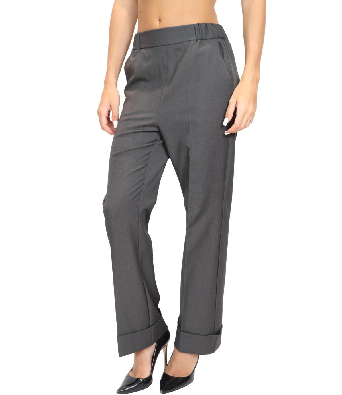 Emme Marella Pantalone Antracite da Donna