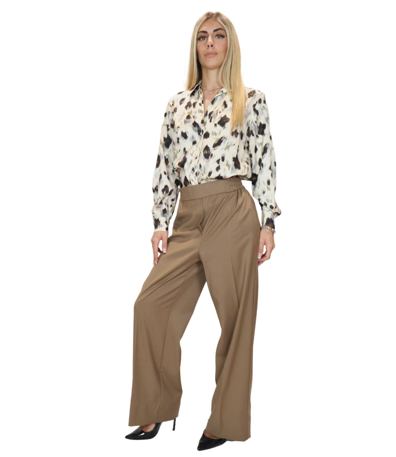 Emme Marella Pantalone Beige da Donna