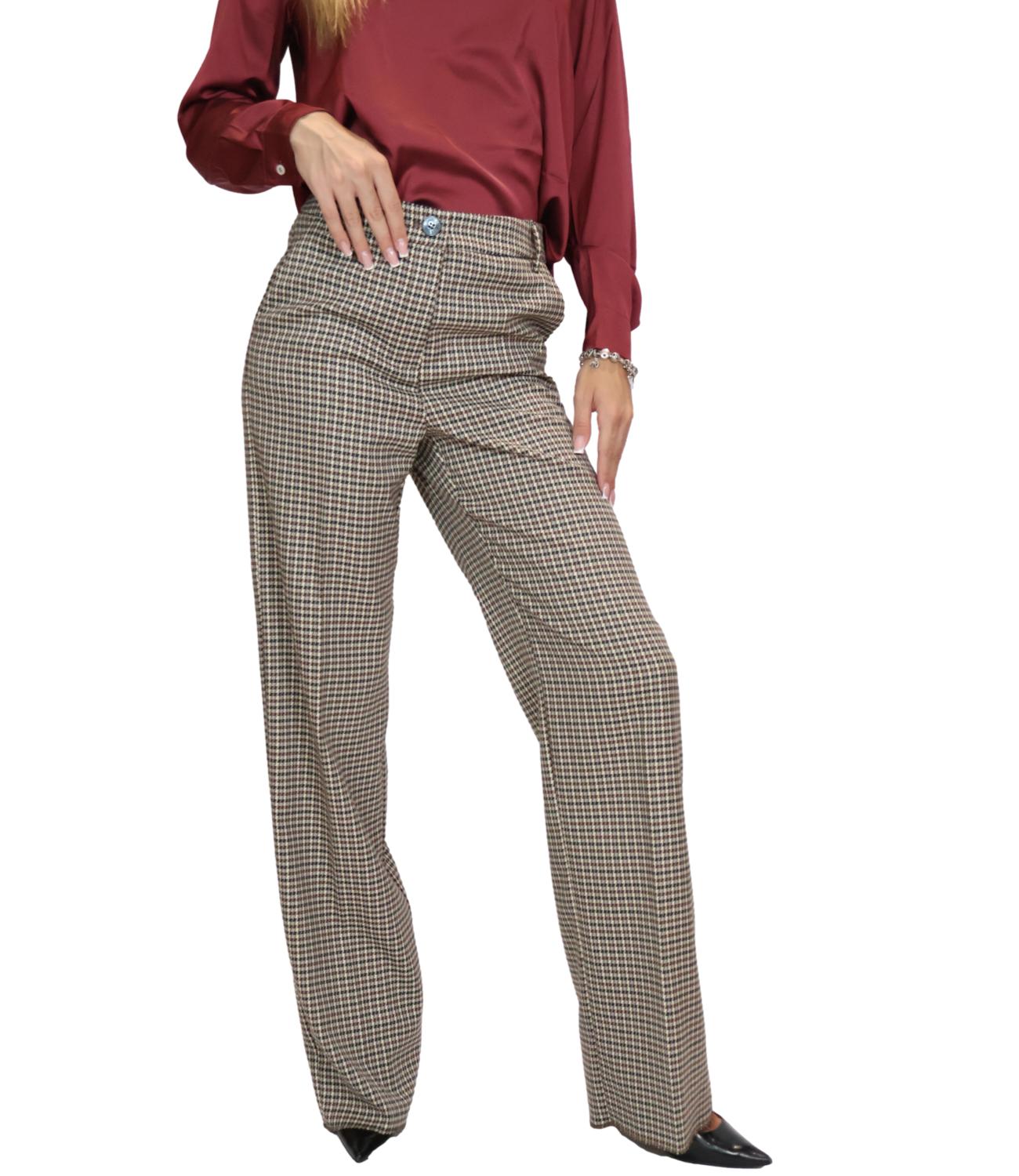 Emme Marella Pantalone Bianco Lana da Donna