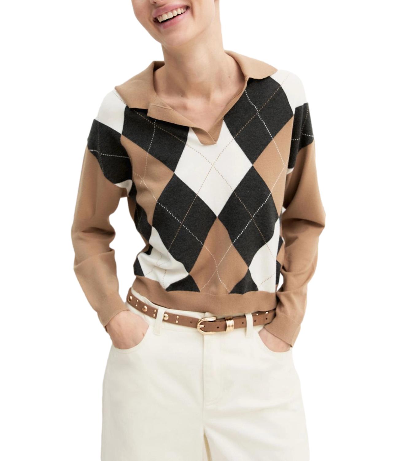 Emme Marella Maglia Cammello da Donna