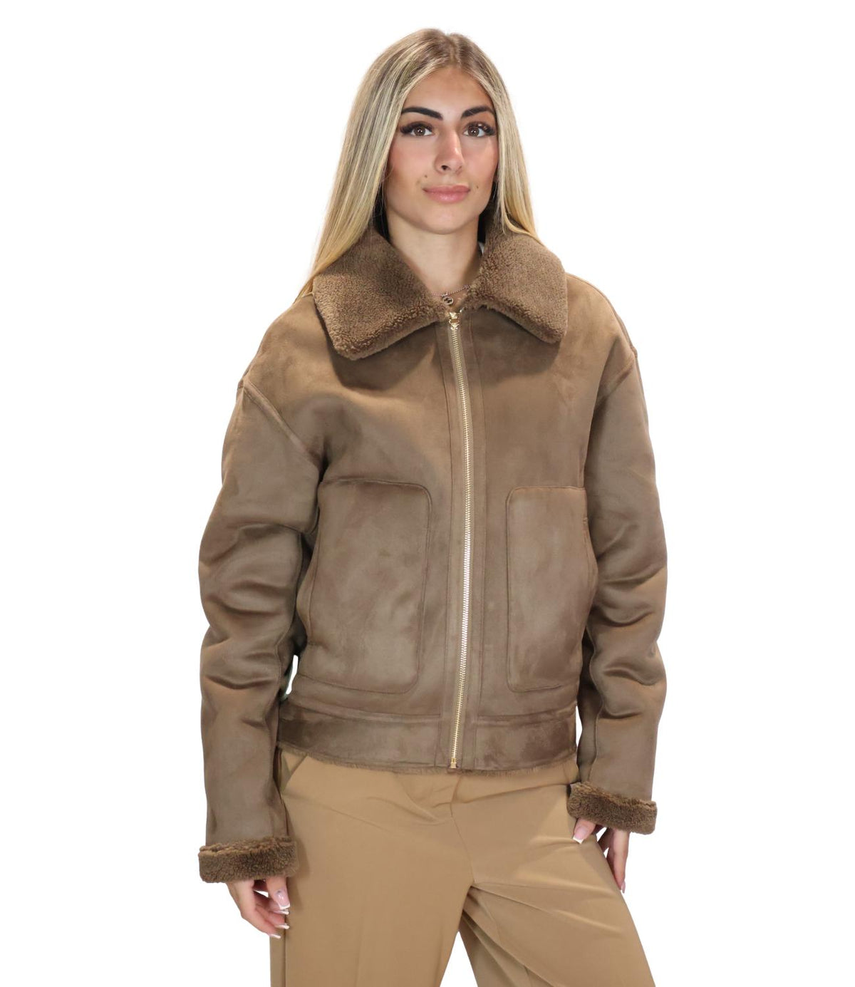 Emme Marella Giacca Tortora da Donna