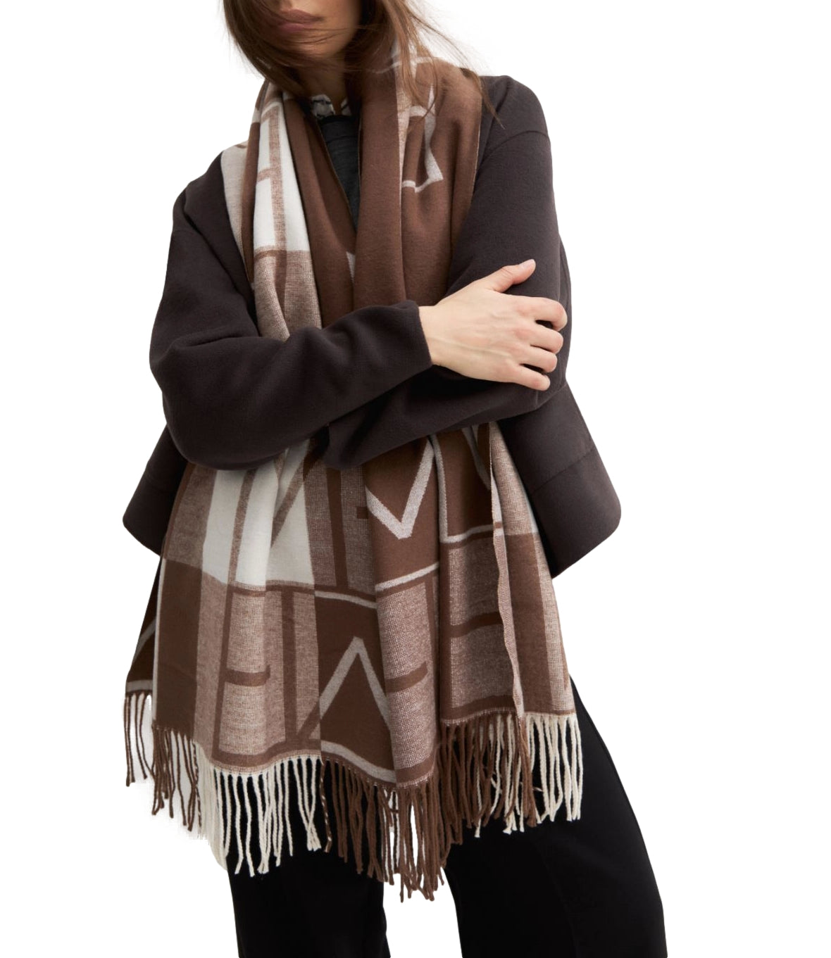 Emme Marella Sciarpa/Foulard Cuoio da Donna