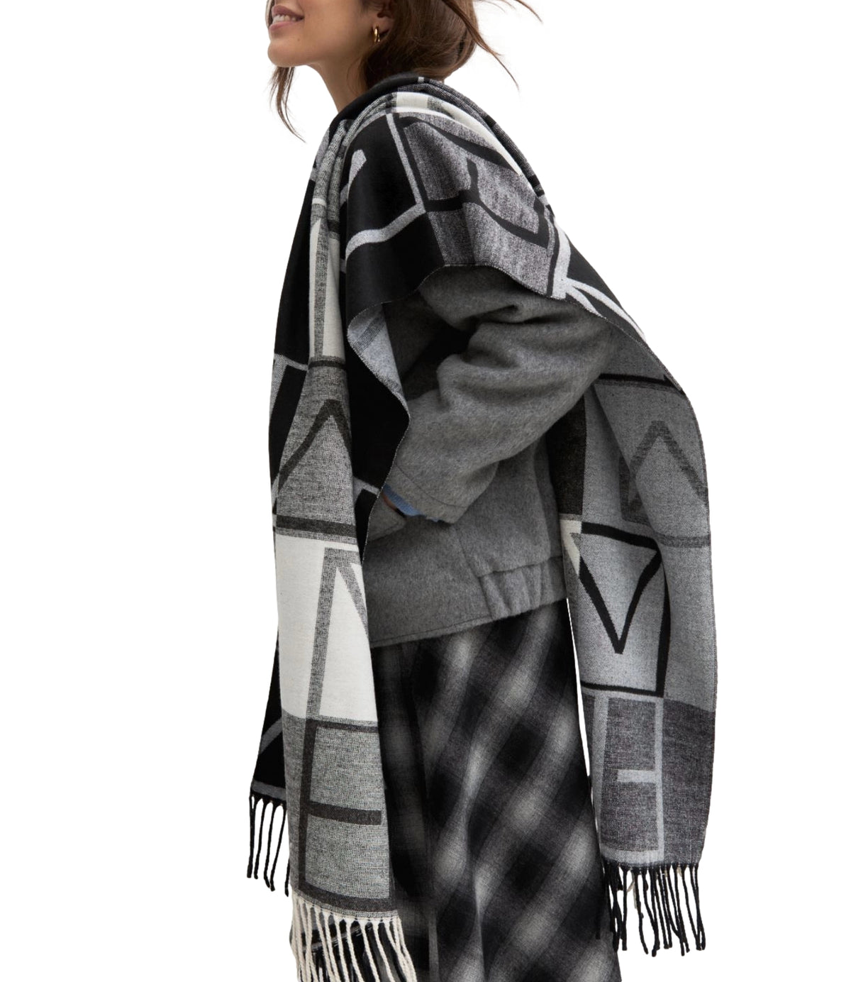 Emme Marella Sciarpa/Foulard Nero da Donna