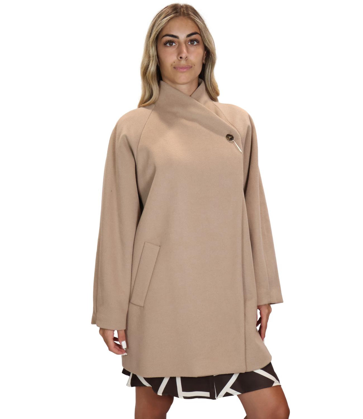 Emme Marella Cappotto Nocciola da Donna