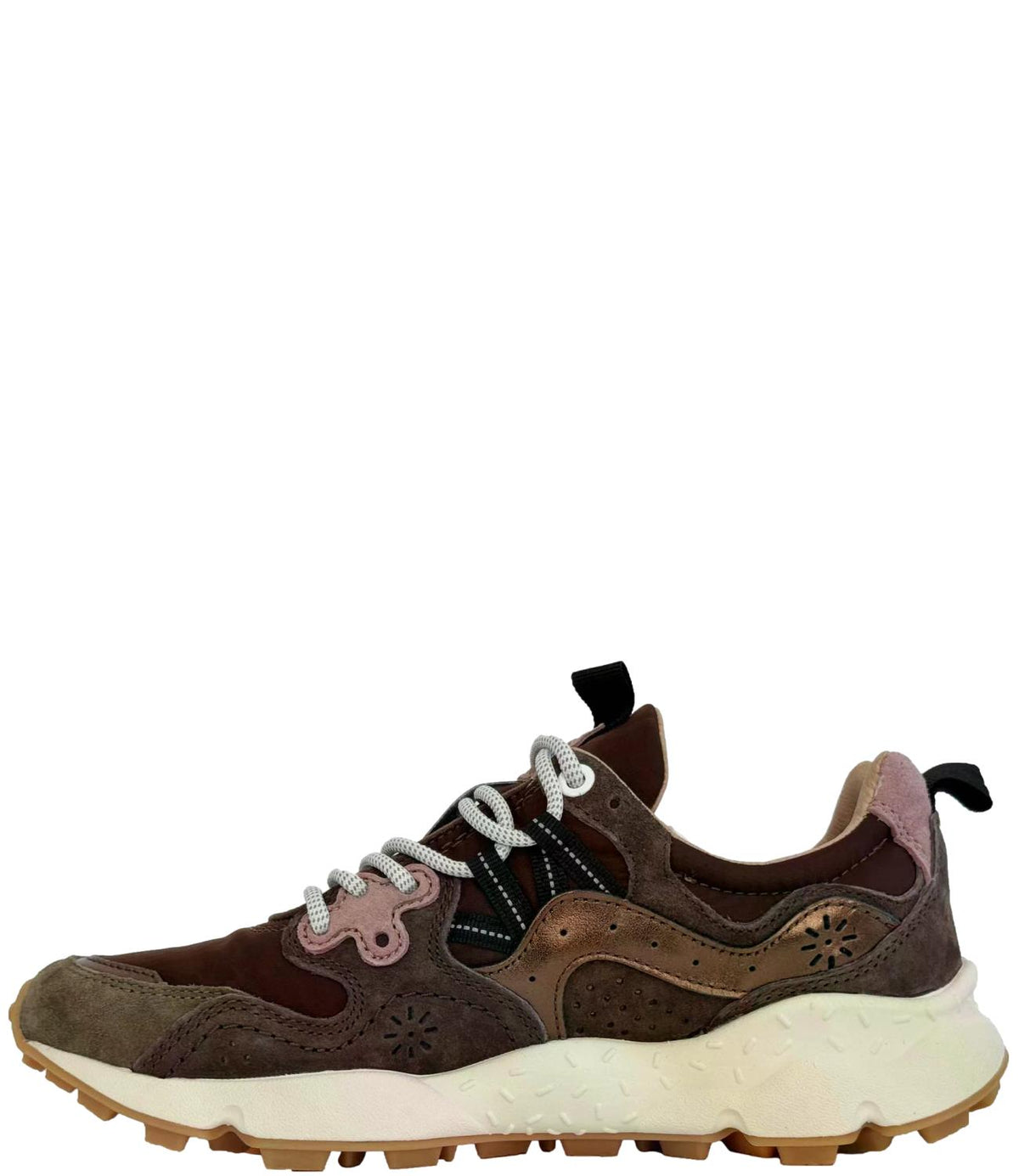 Flower Mountain Sneakers Brown/bronze/pink da Donna