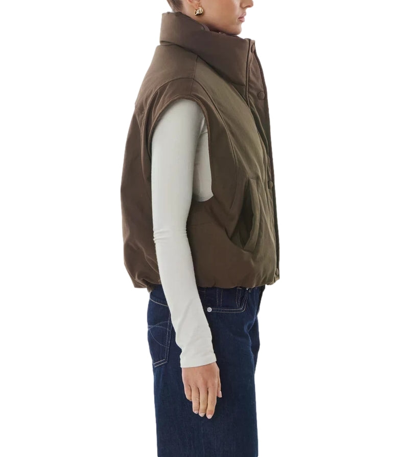 Giovanni Paris Gilet Marrone da Donna