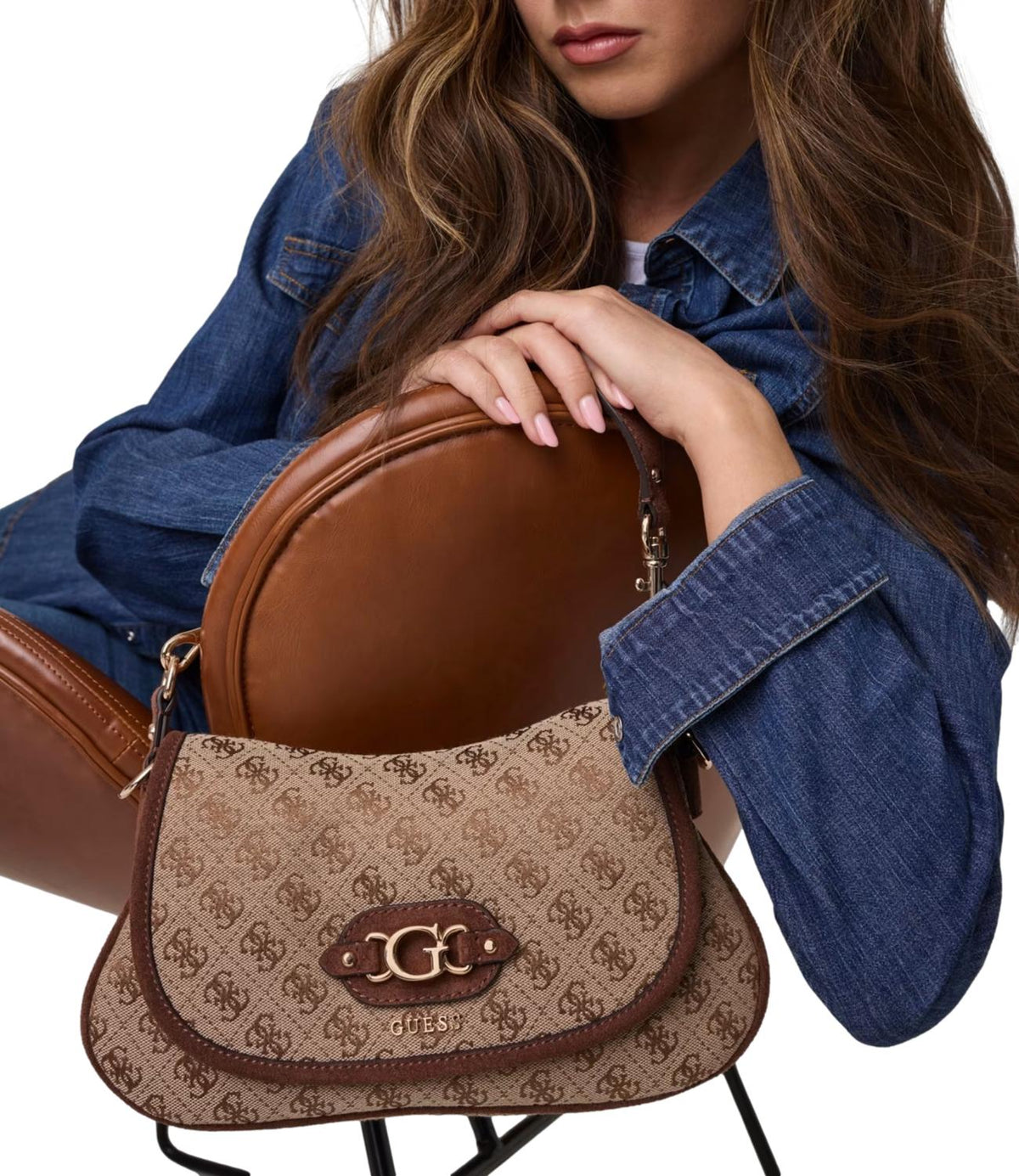 Guess Borsa Latte Logo/brown da Donna