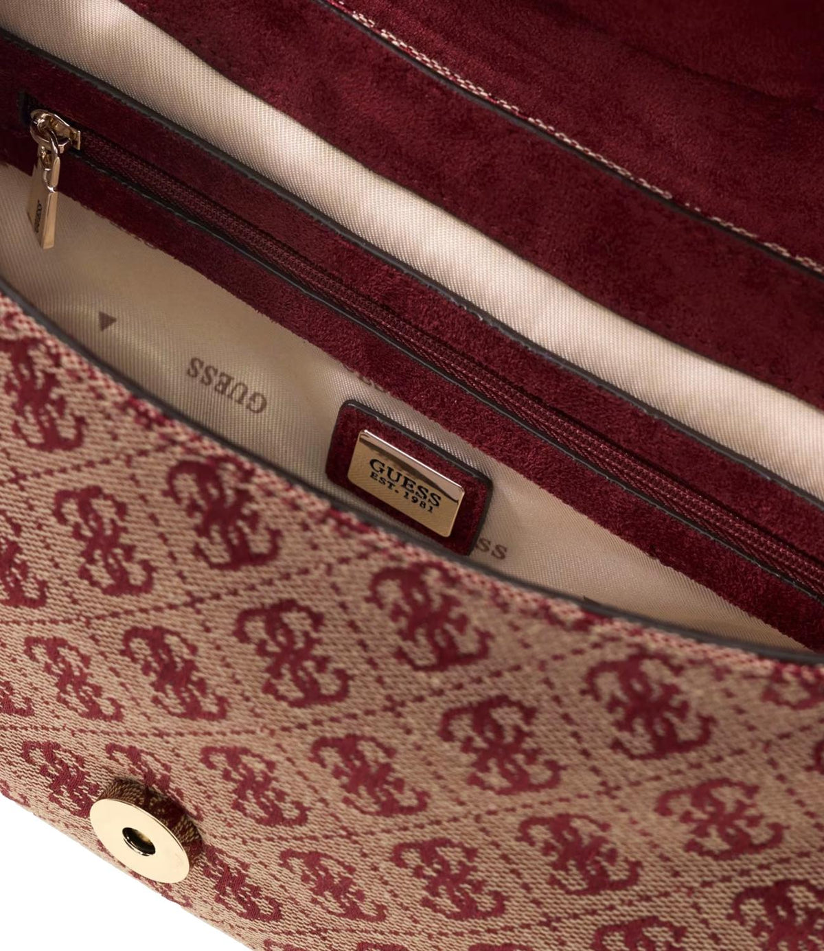 Guess Borsa Merlot Logo da Donna