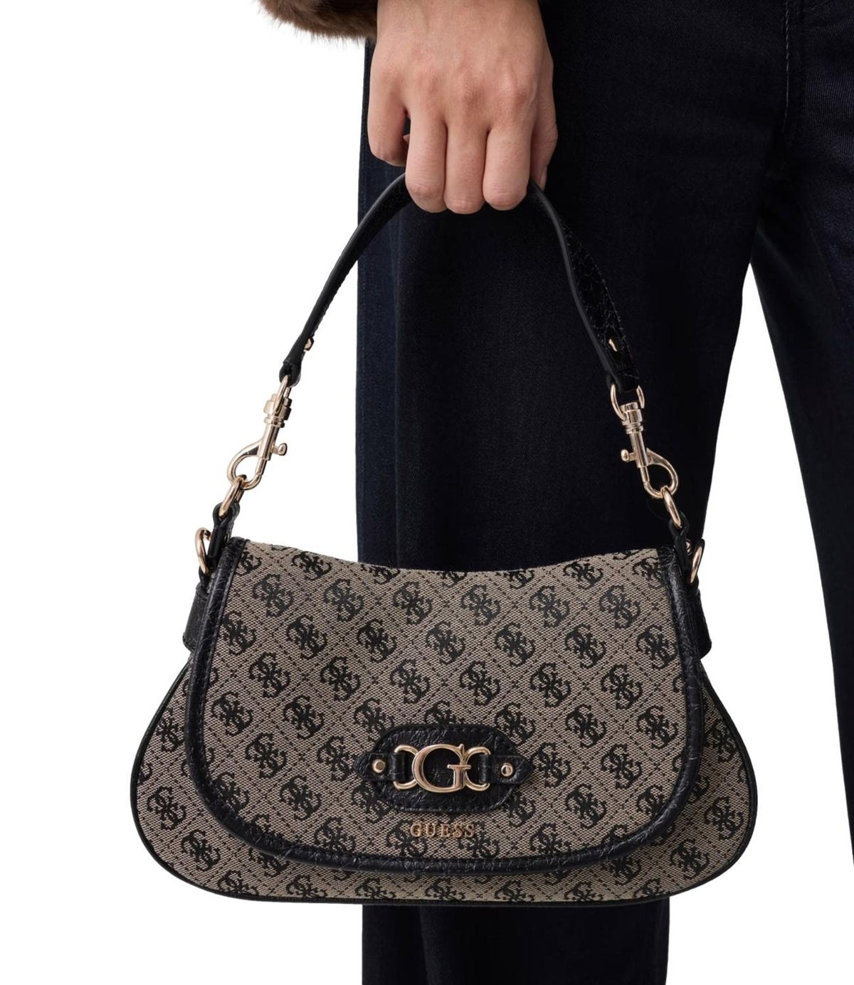 Guess Borsa Black Logo da Donna