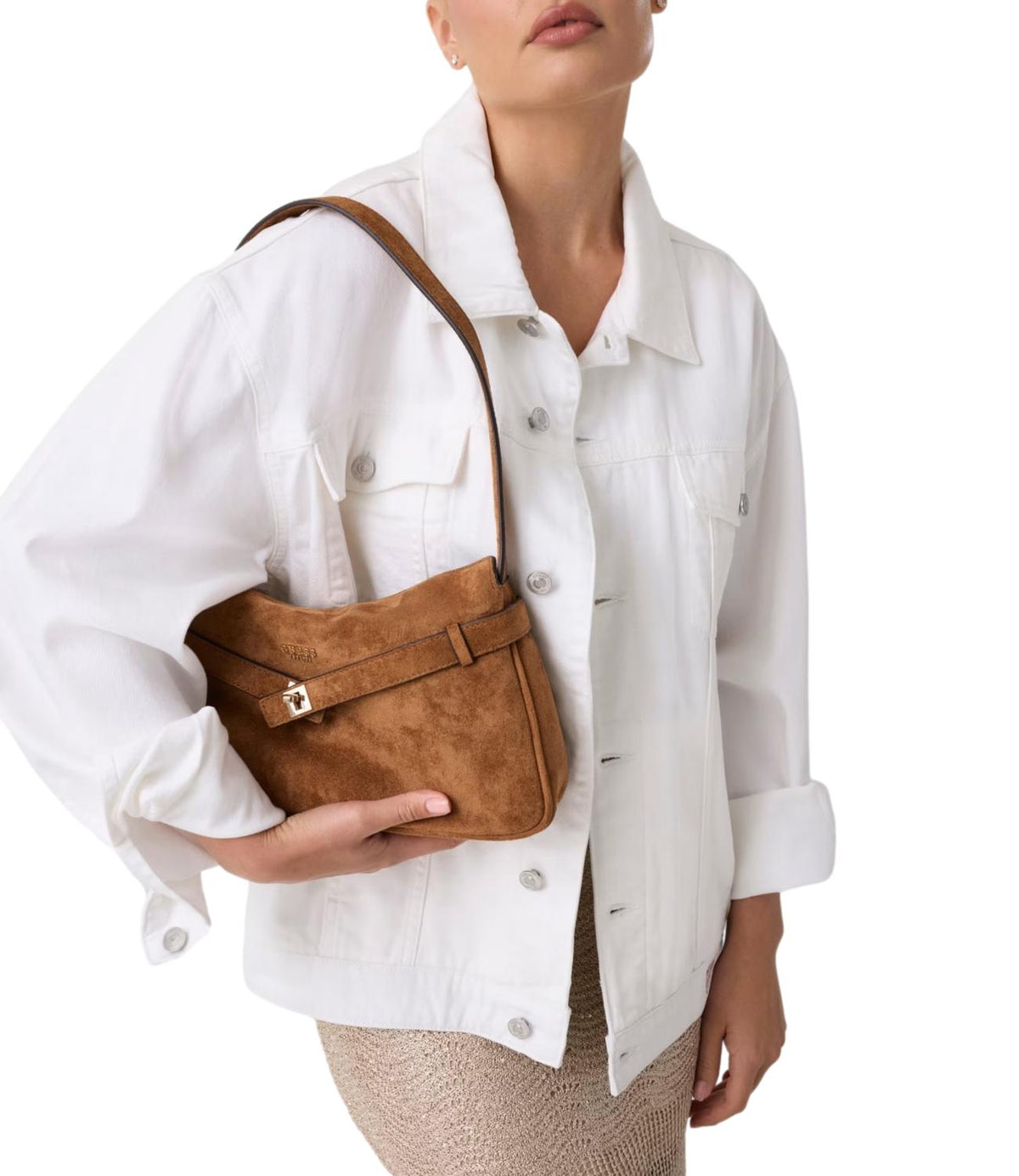 Guess Borsa Cognac da Donna