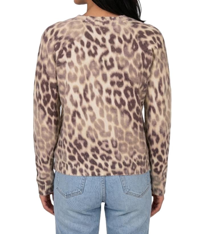 Guess Maglia Helen Shaded Leopard Donna