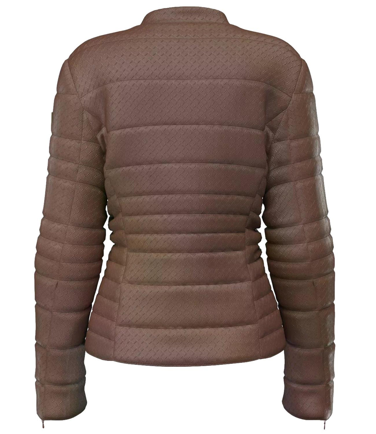 Guess Giubbino New Vona Block Embossed Brown Sand Donna