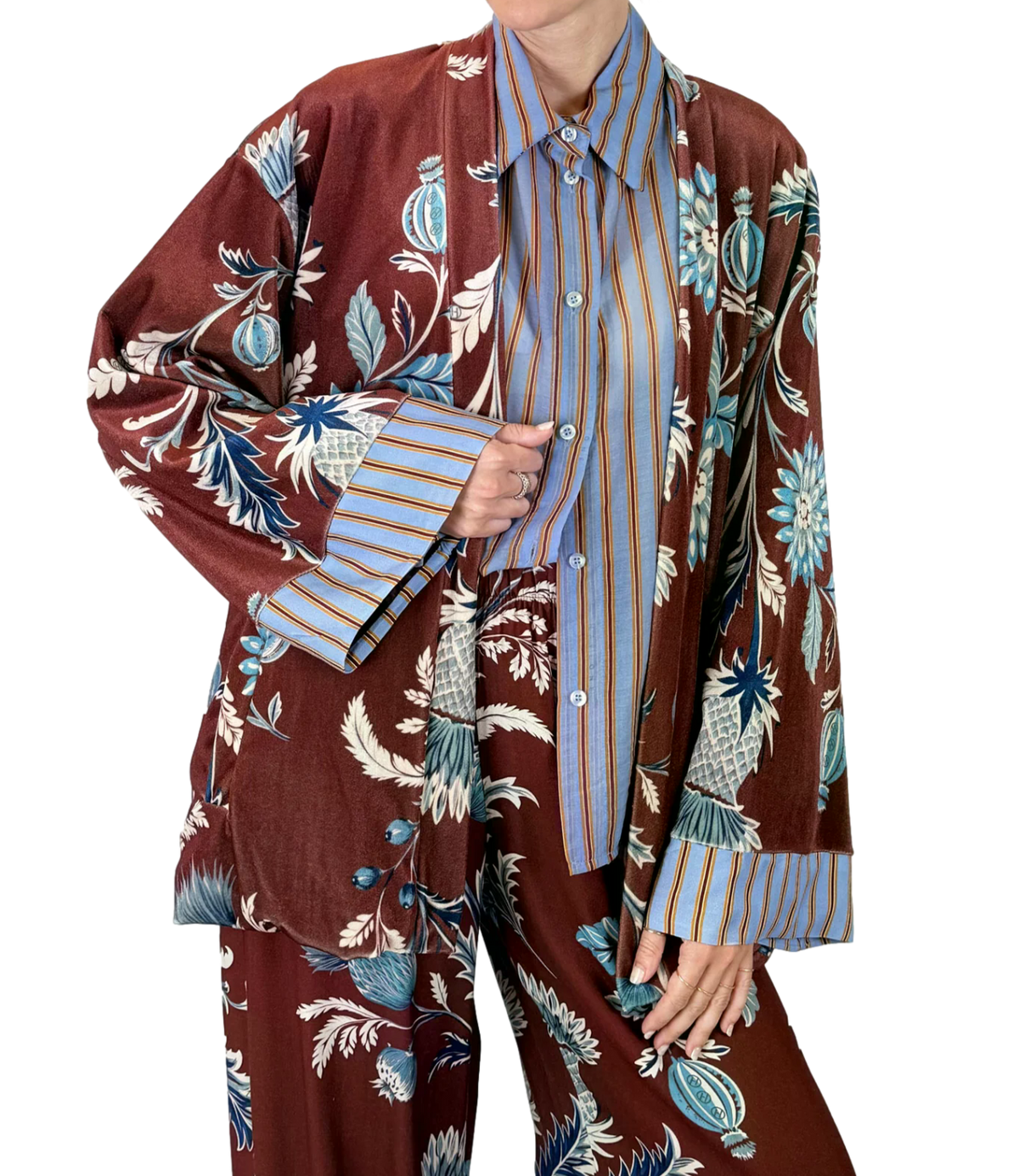 Have One Kimono Celeste da Donna