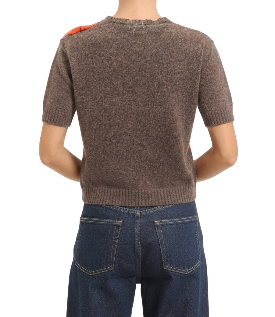 Have One Maglia Tortora/arancio da Donna