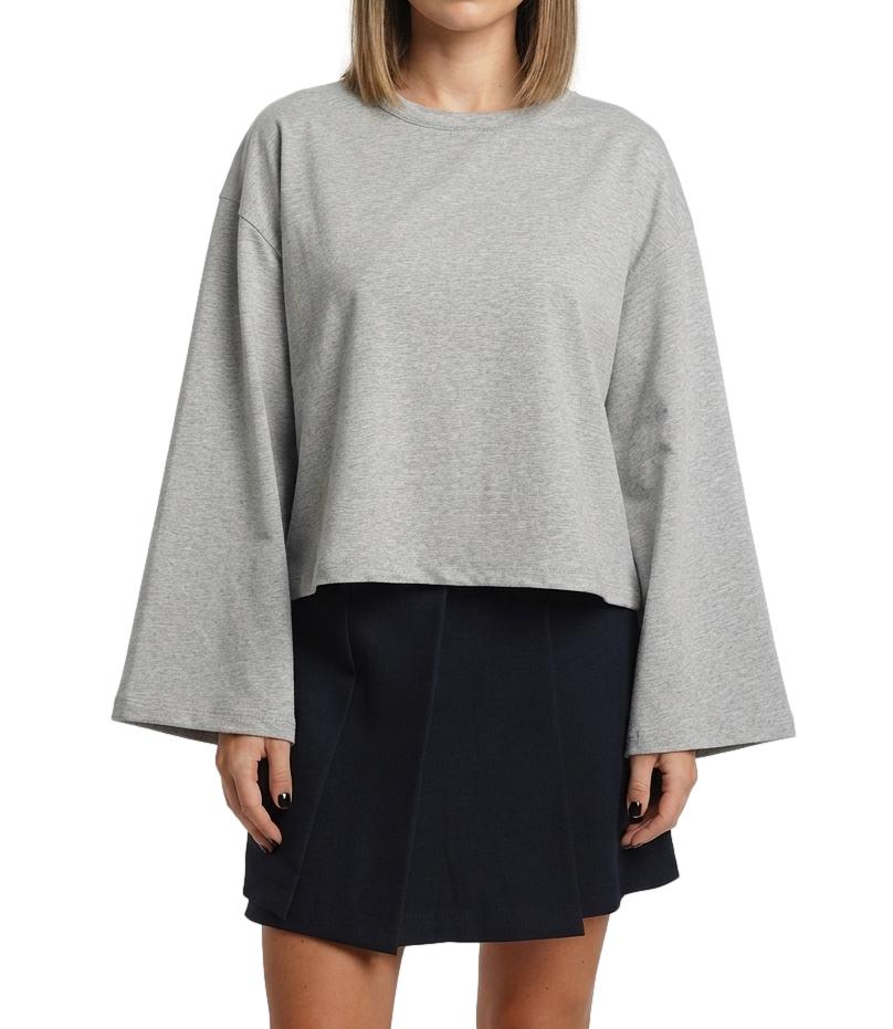 Have One Maglia Grigio Melange/viola/olio U da Donna
