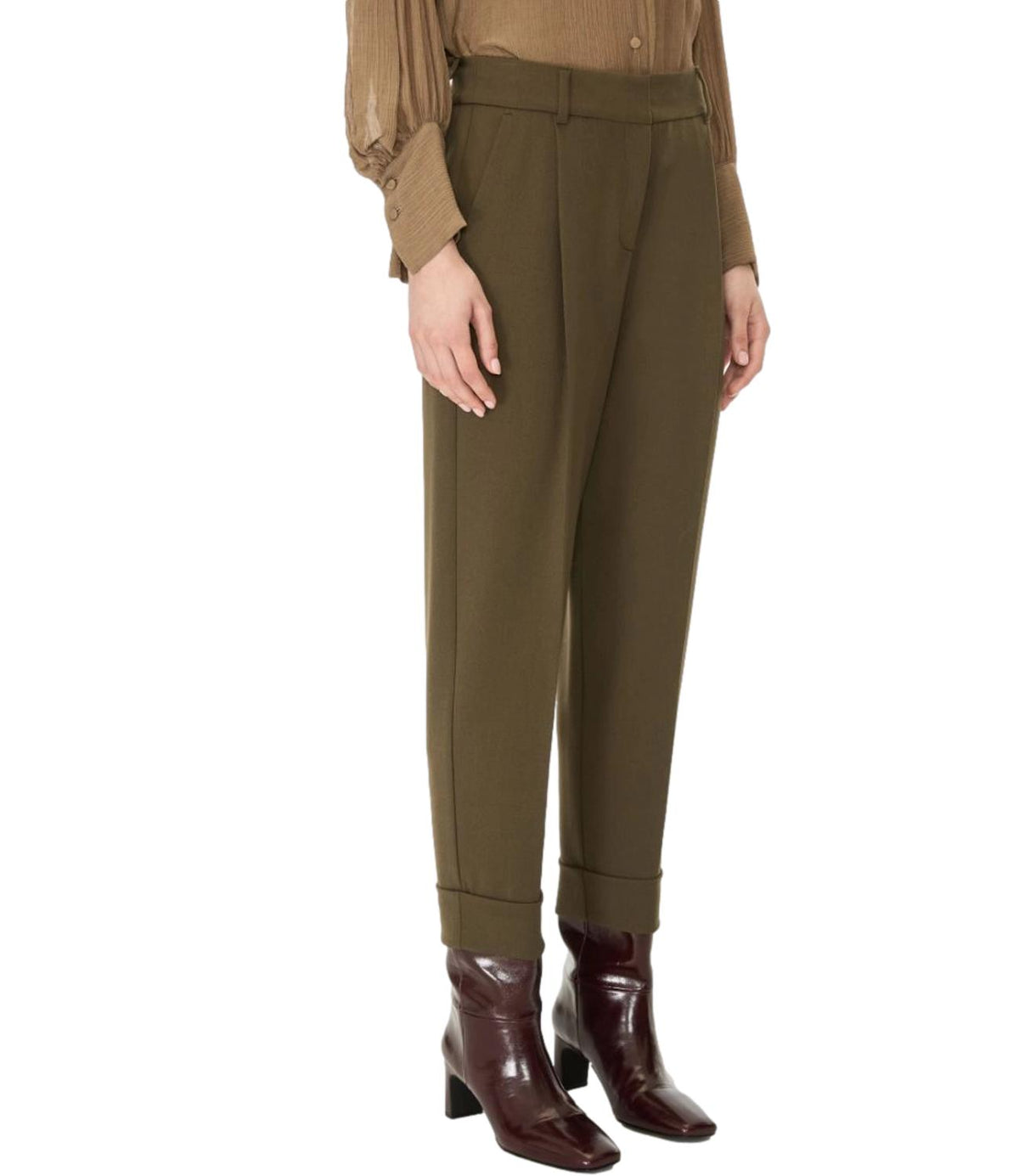 Iblues Pantalone Verde da Donna