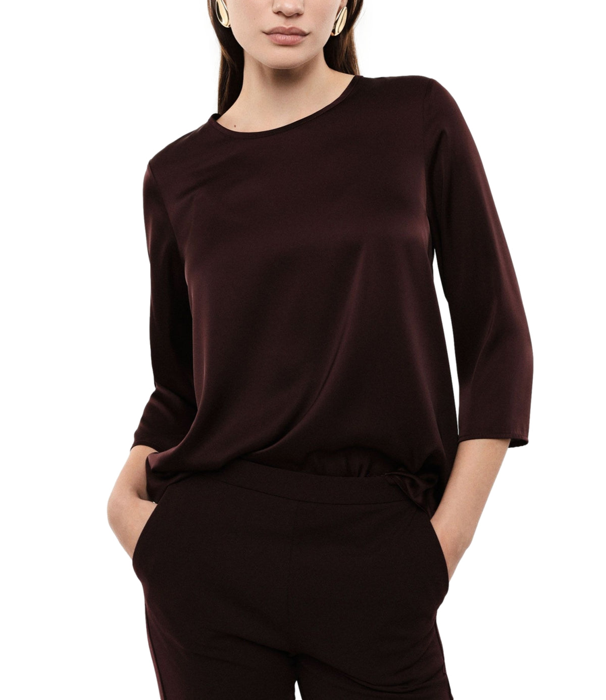Imperial Camicia Plum Noir da Donna