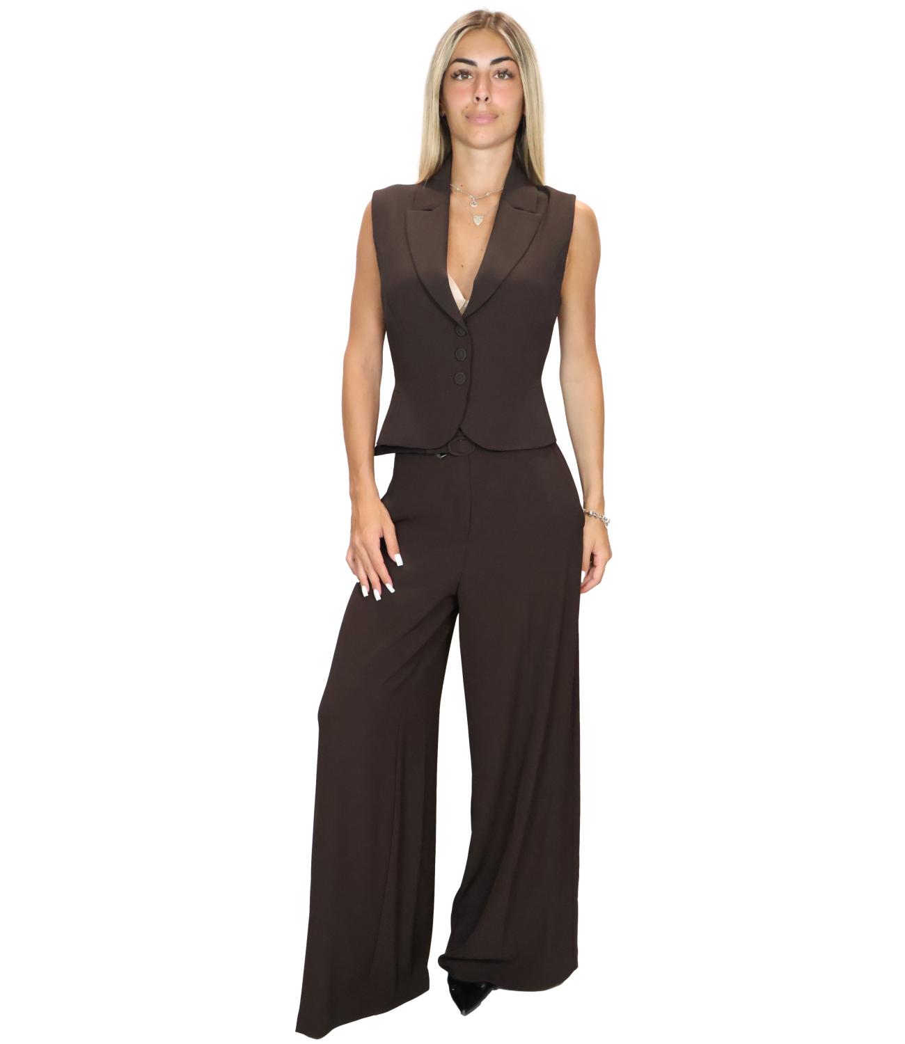 Imperial Pantalone Dark Coffee da Donna