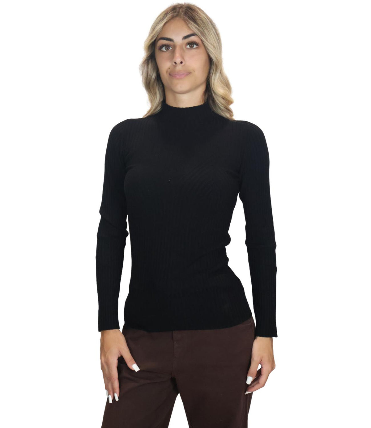 Kontatto Maglia NerO-Black da Donna