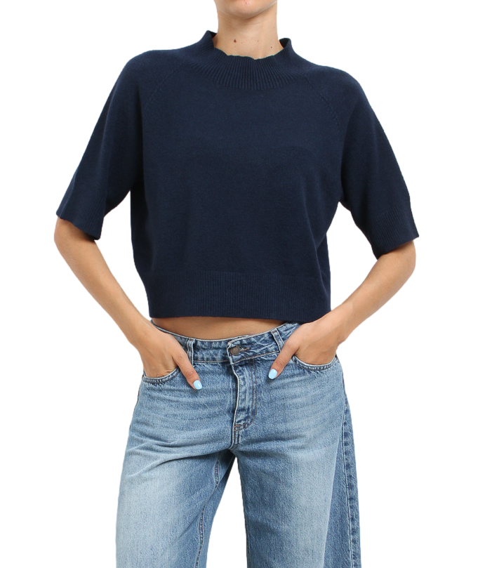 Kontatto Maglia Navy da Donna