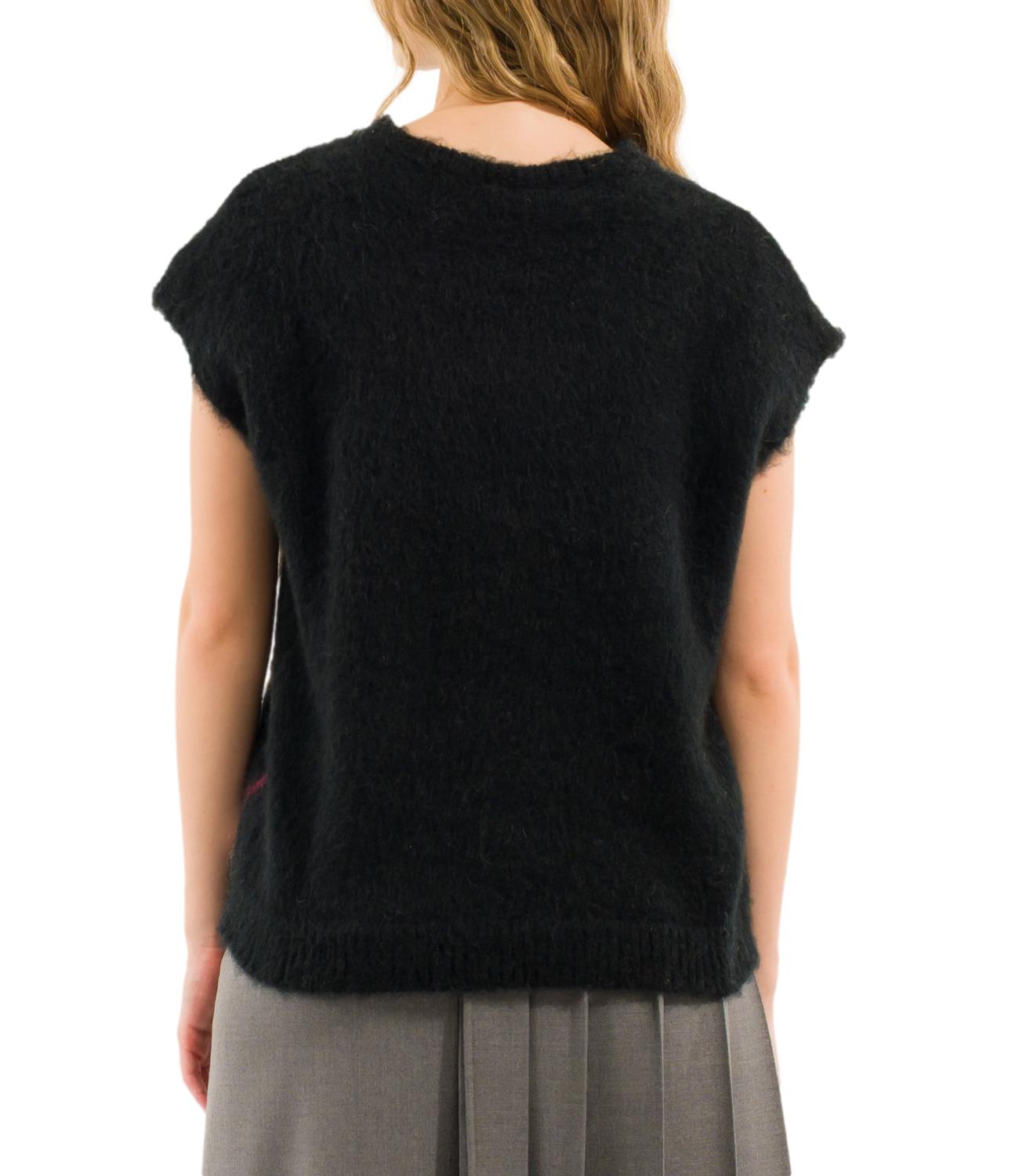 Kontatto Gilet NerO-PannA-Grigio MediO-Marsal da Donna