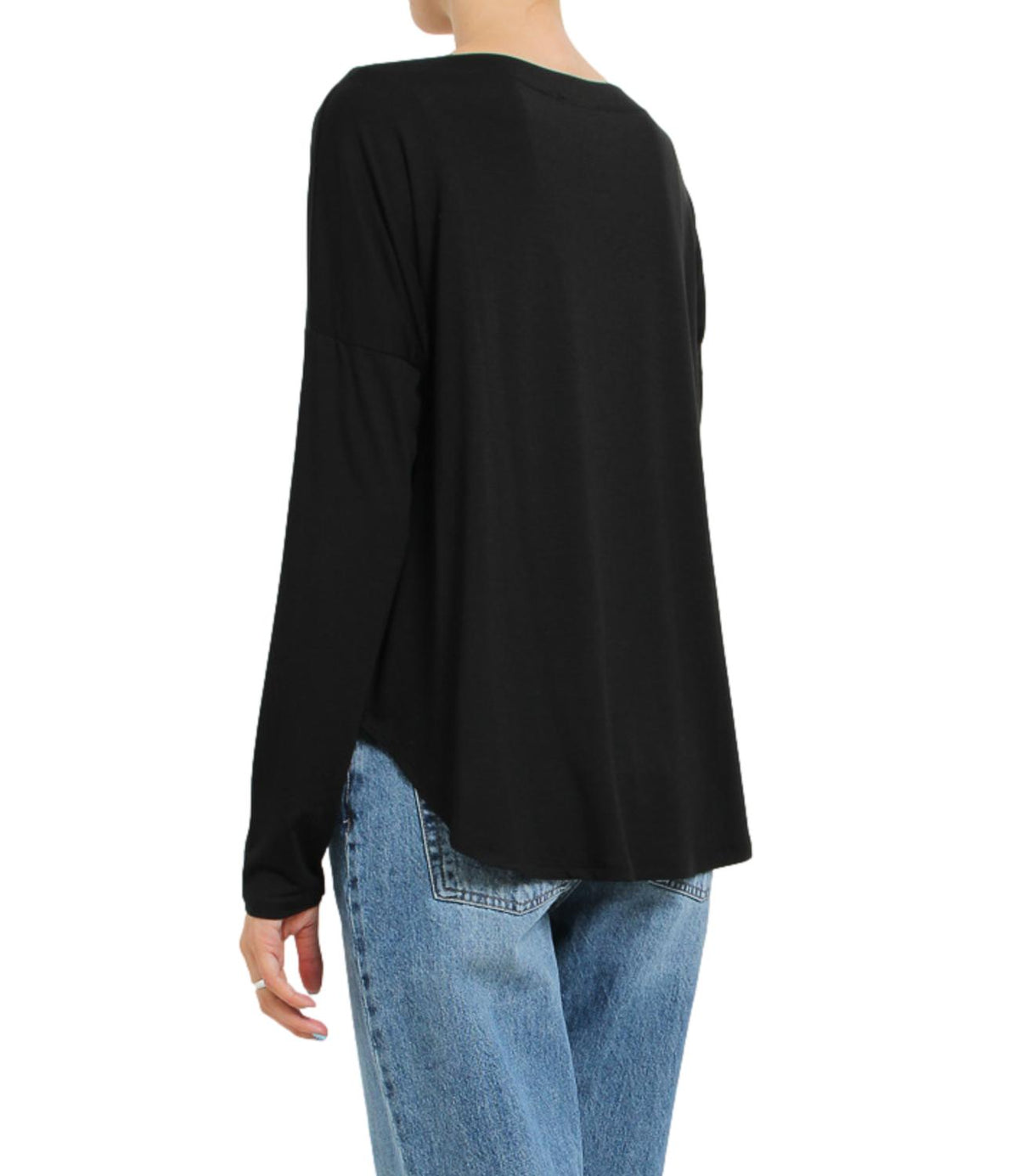 Kontatto Blusa Over Nero Donna