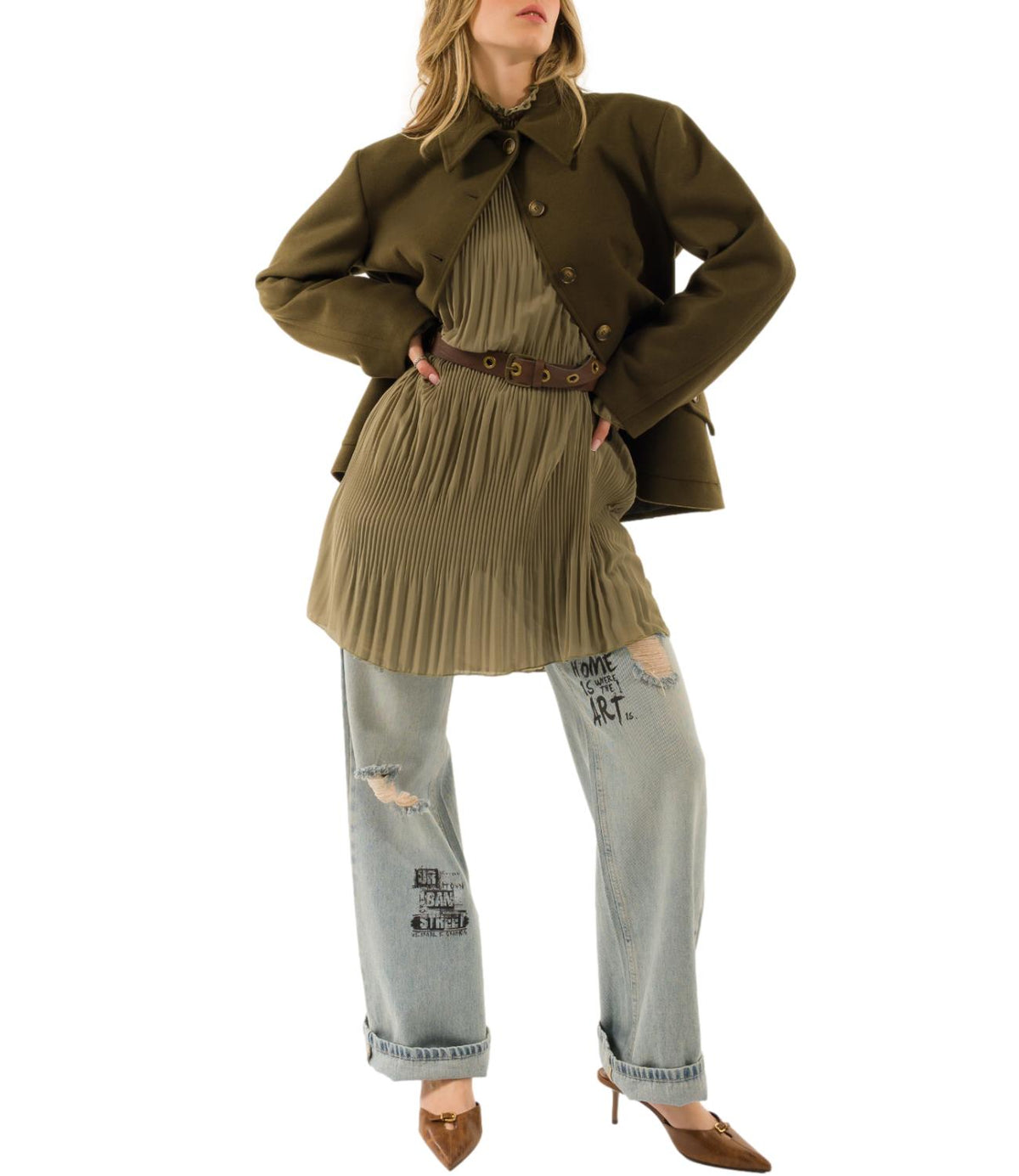 Kontatto Abito Khaki da Donna
