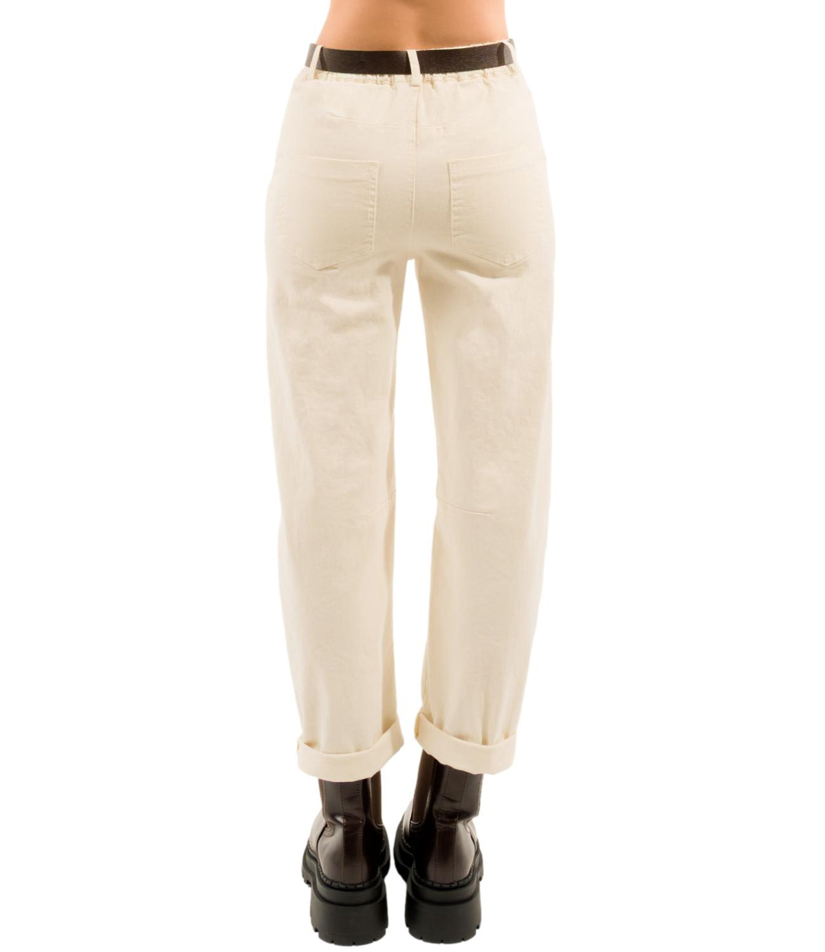Kontatto Pantalone Talco da Donna
