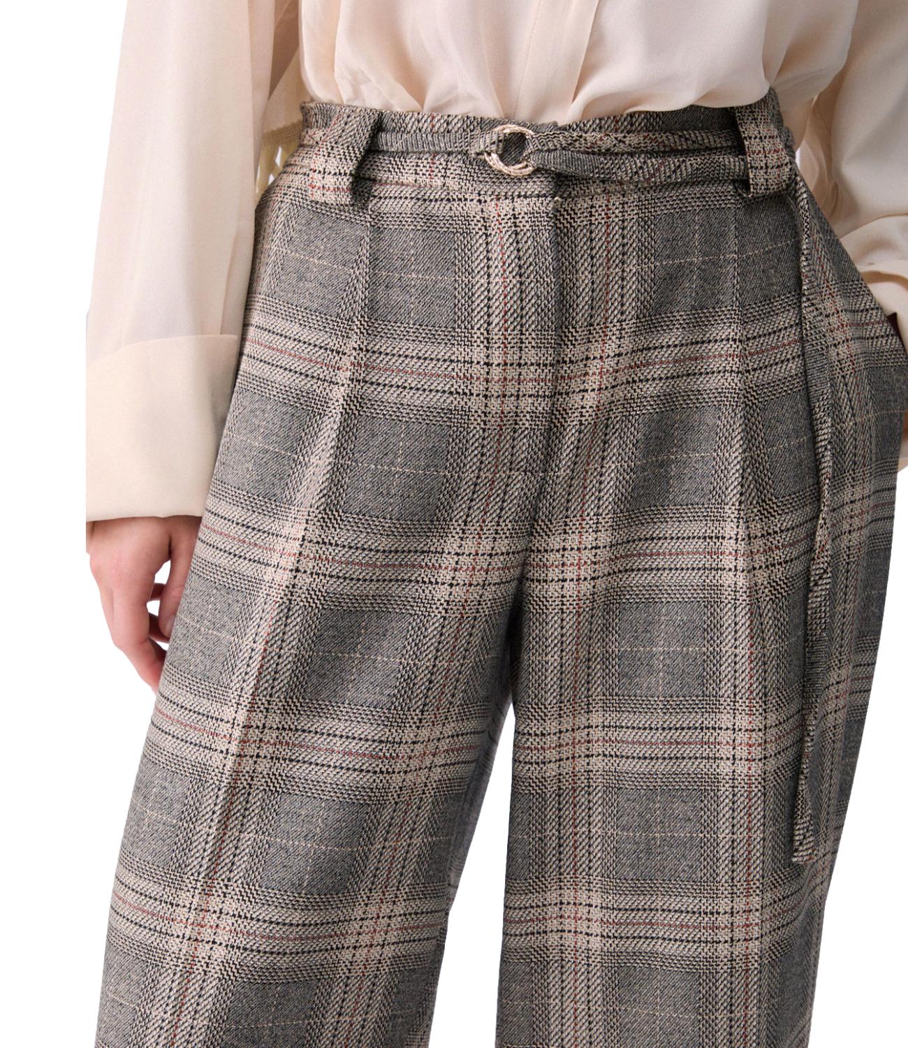 Liu jo Pantalone Sandy Big Check da Donna