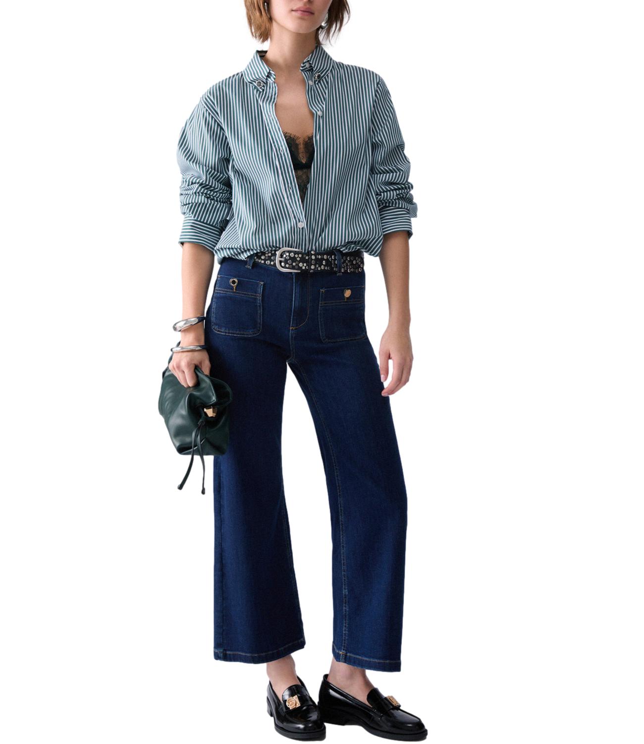Liu jo Camicia Dark Green/white da Donna