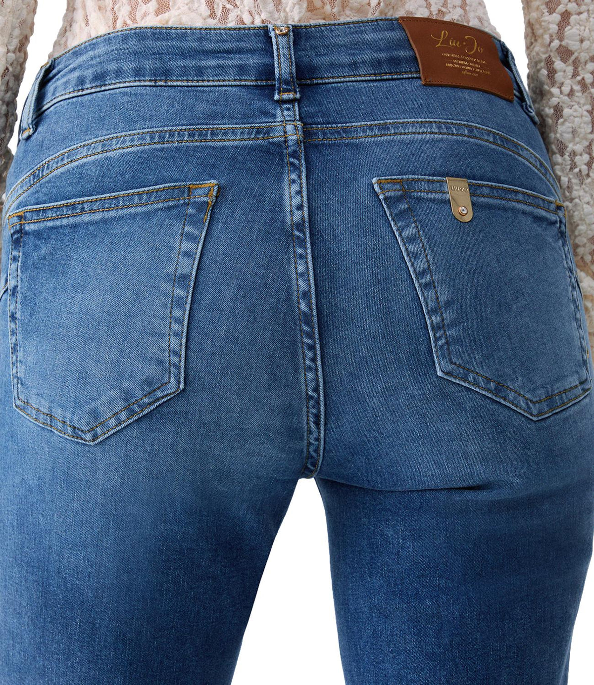 Liu jo Pantalone Denim Blue Hope Wash da Donna