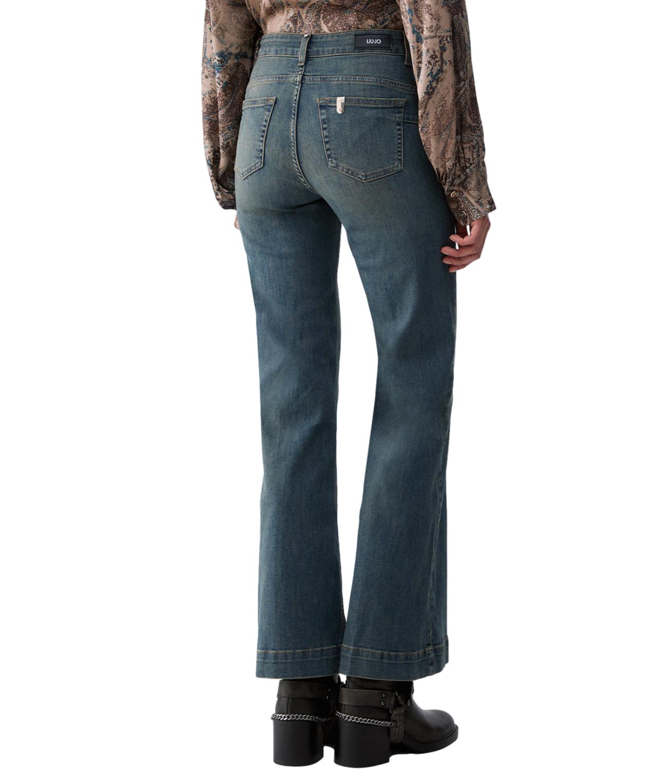 Liu jo Pantalone Denim Den.blue Dirty Jolie da Donna
