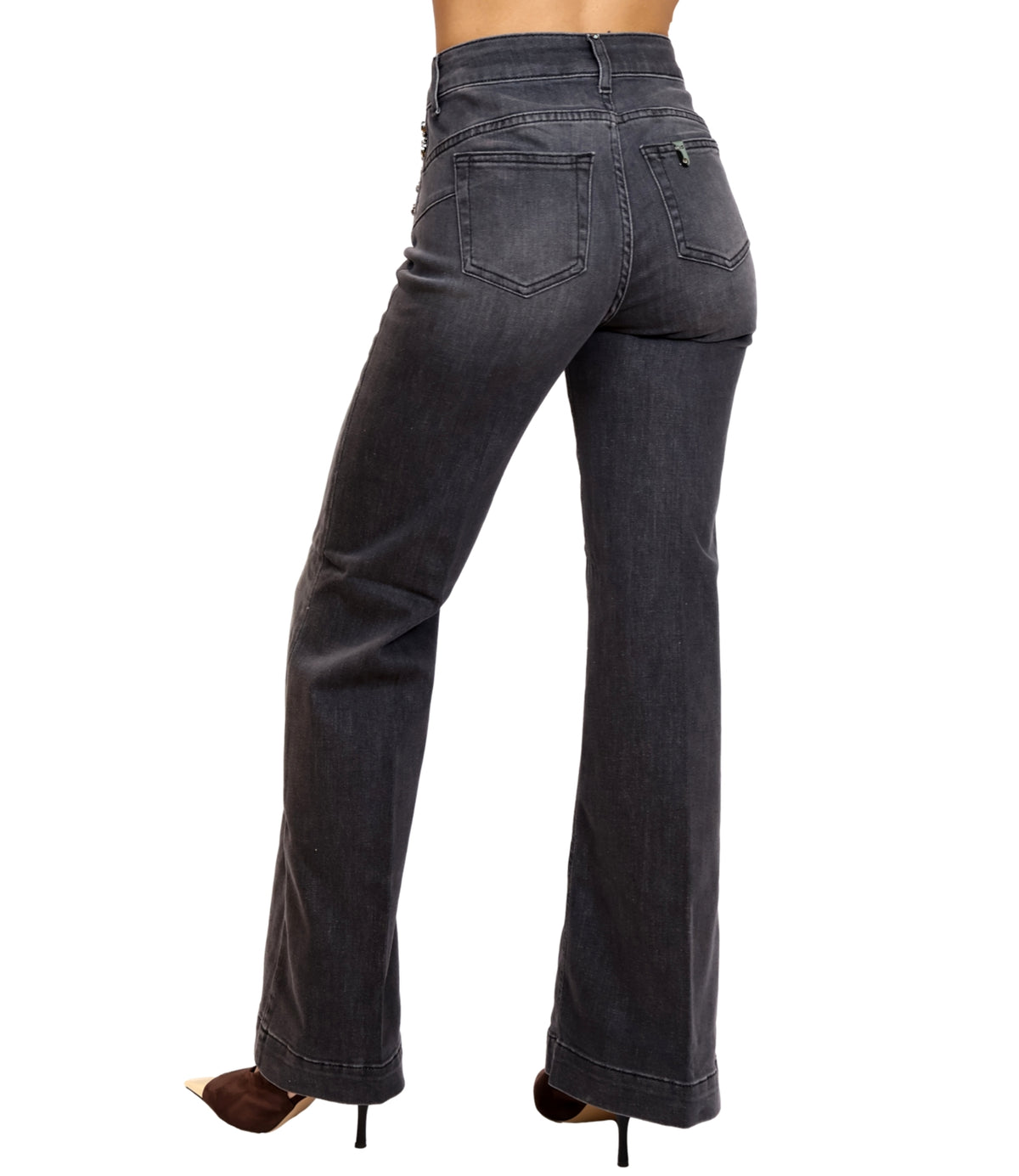Liu jo Jeans Den.grey Buttons Was da Donna