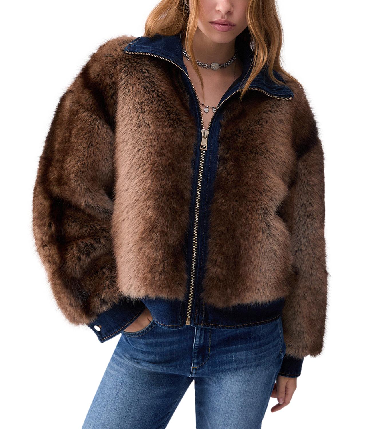 Liu Jo Giubbottoo Denim Soft Visone Donna