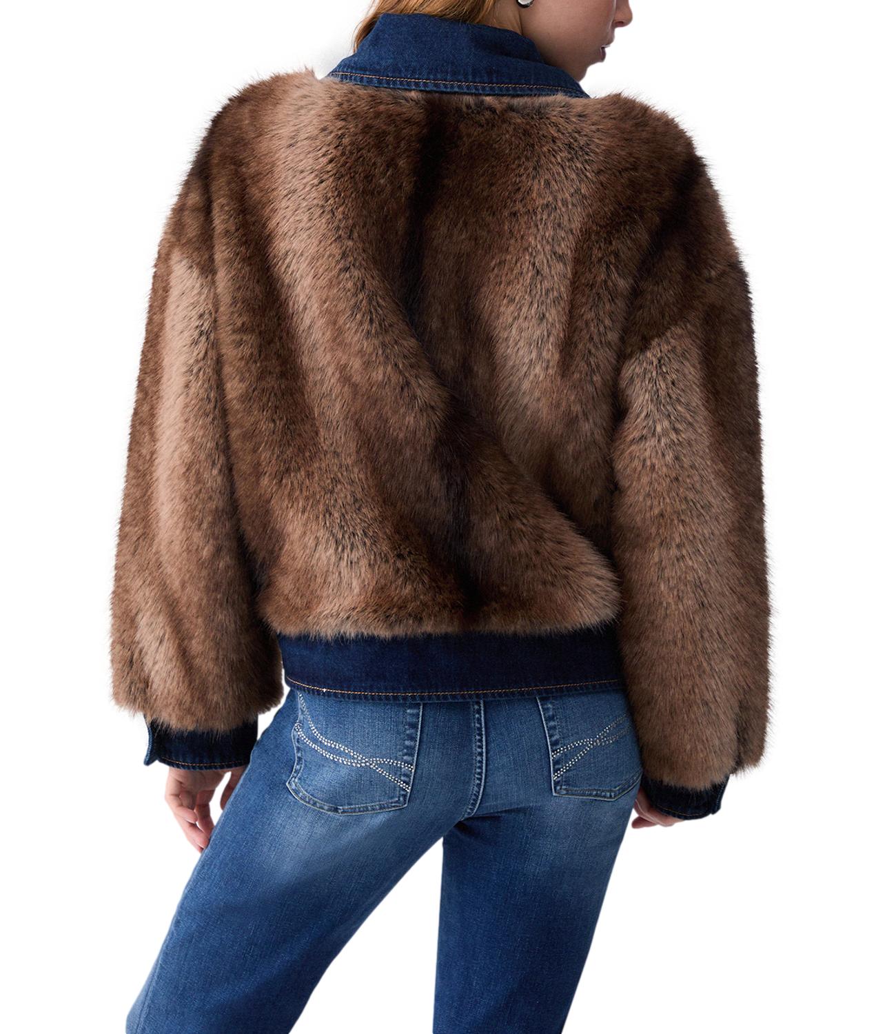 Liu Jo Giubbottoo Denim Soft Visone Donna