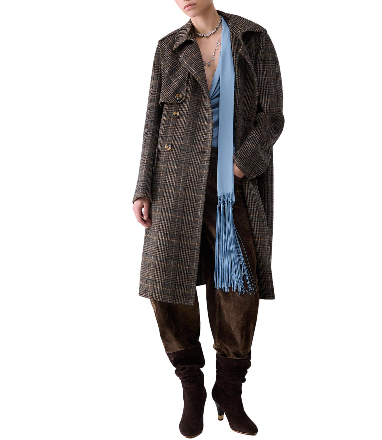 Liu jo Cappotto Camel Check da Donna