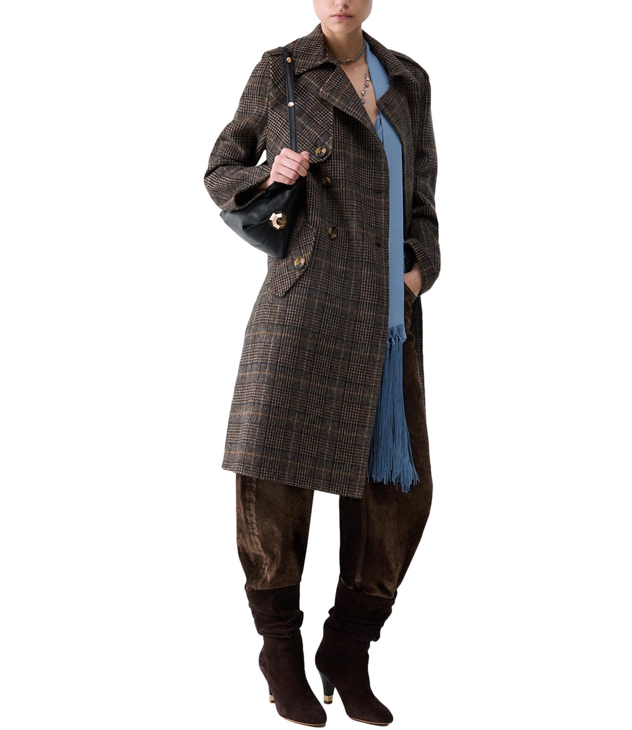 Liu jo Cappotto Camel Check da Donna