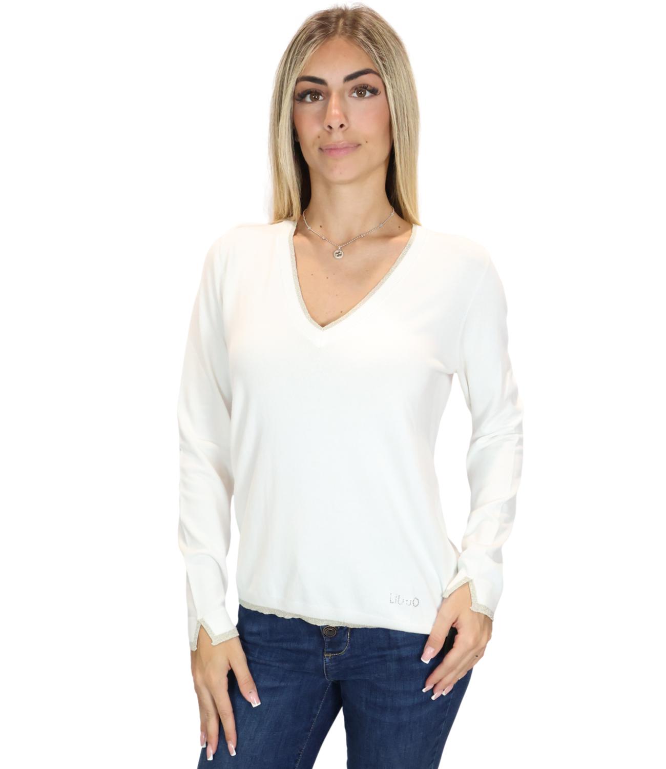 Liu jo Maglia Bianco Lana da Donna