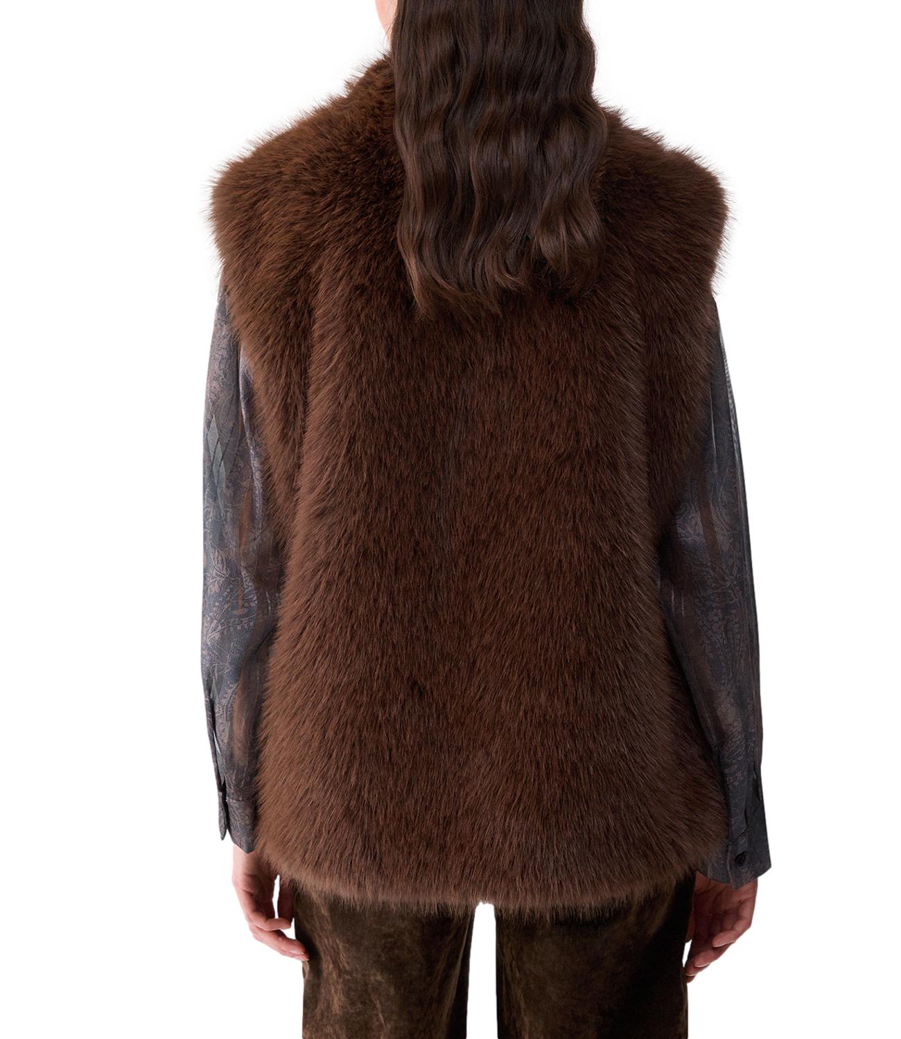 Liu Jo Gilet Brown Umber Donna