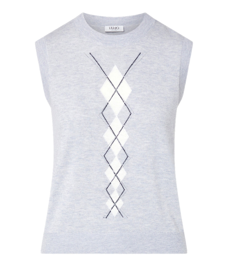 Liu jo Maglia Ballantyne L.gray/bc da Donna