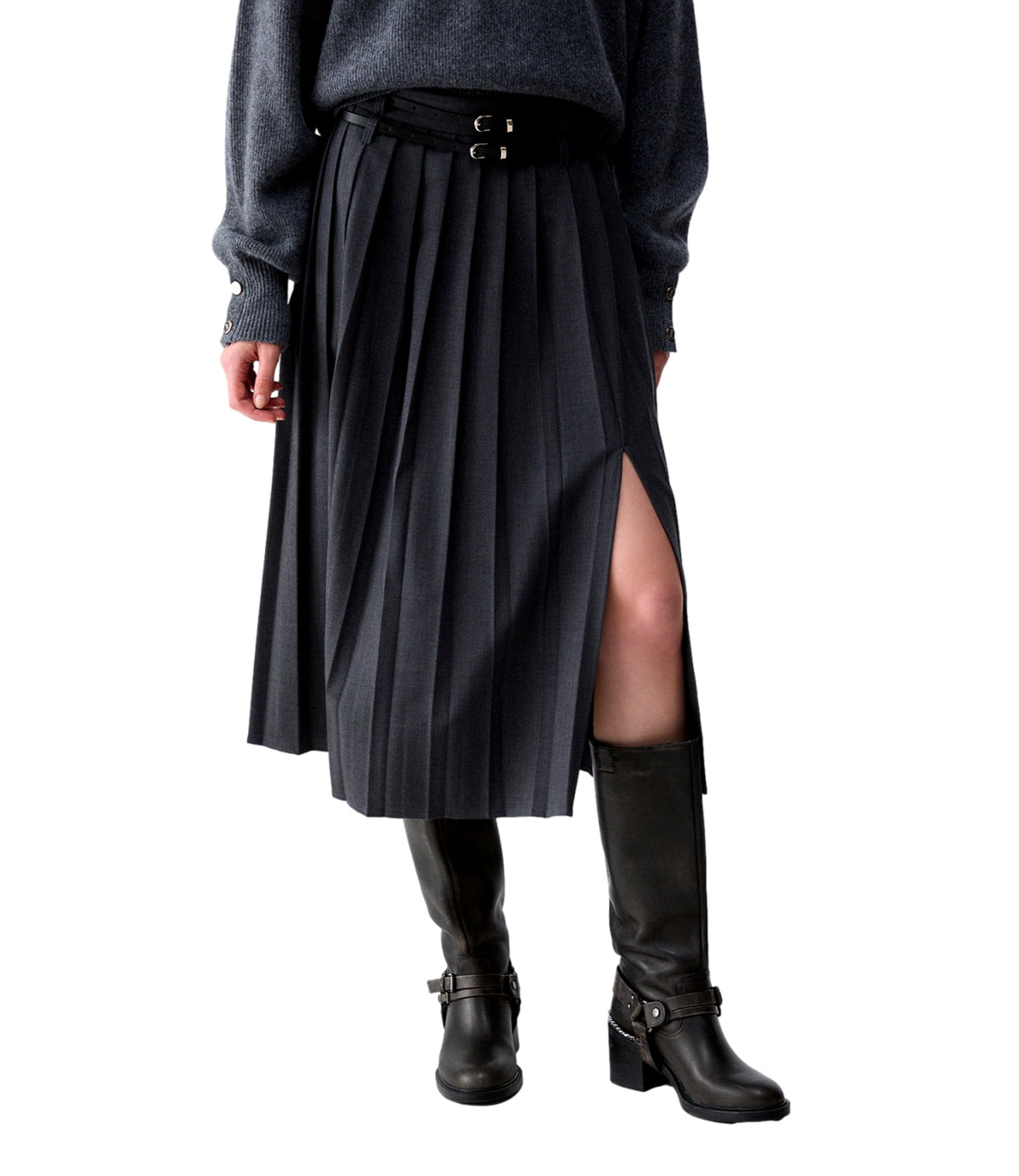 Liu jo Gonna Dark Grey Melange da Donna