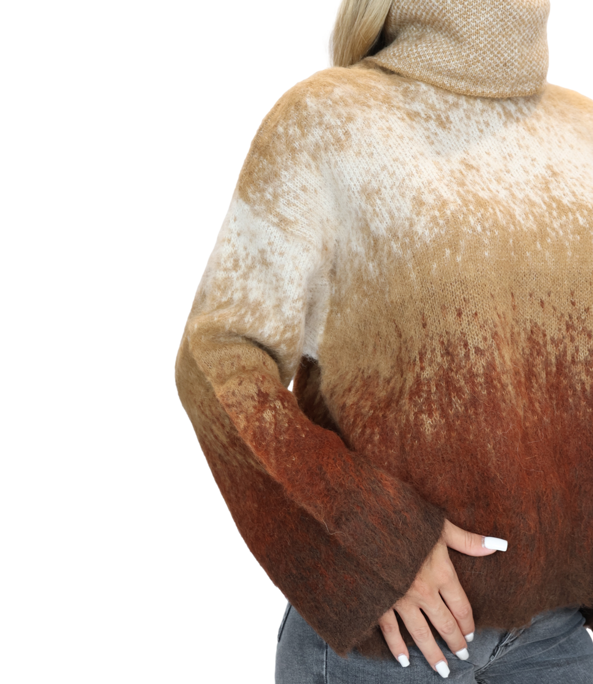 Liu jo Maglia Camel Alpace Degrade da Donna