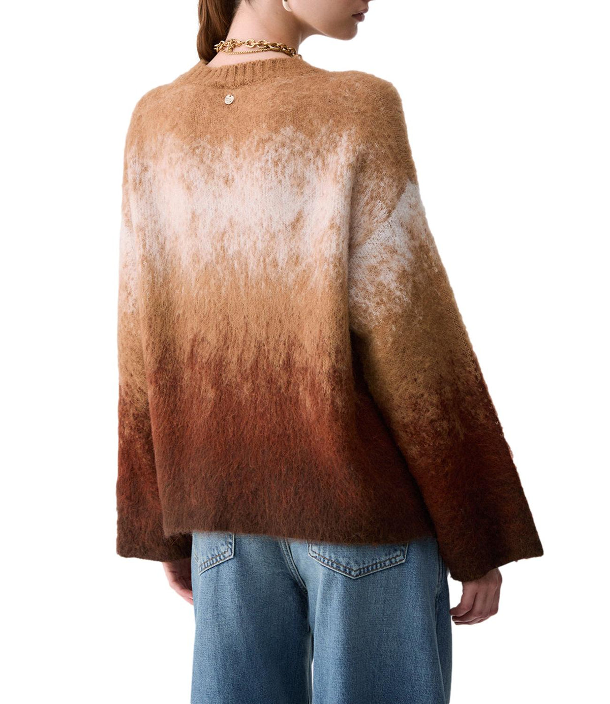 Liu jo Maglia Camel Alpace Degrade da Donna
